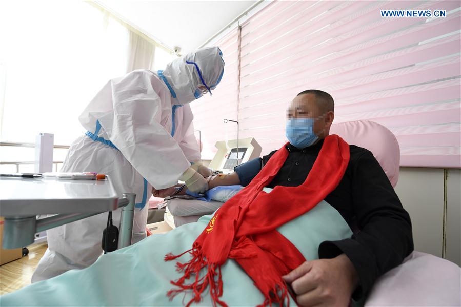 CHINA-NINGXIA-CURED PATIENT-PLASMA DONATION (CN)