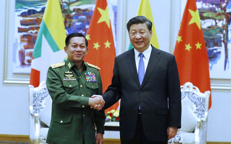 Xi meets with Myanmar commander-in-chief of defense services