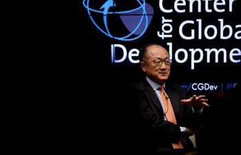 World Bank president speaks on development finance in Washington D.C.